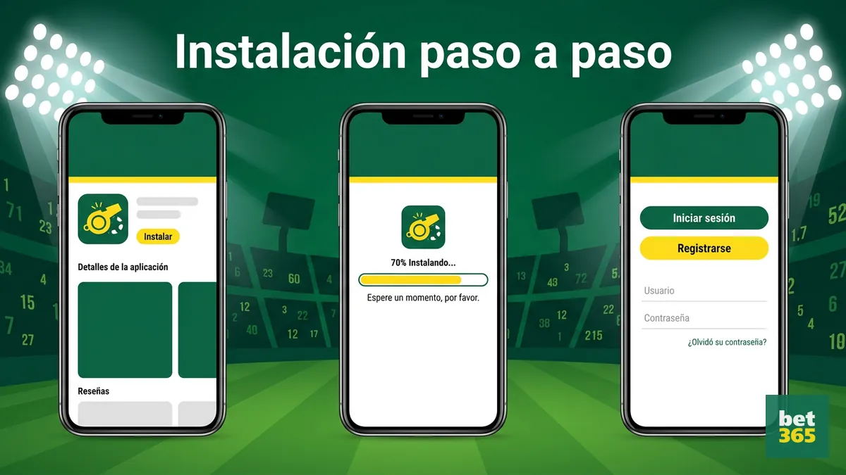 Pasos para instalar la app de bet365 en Android e iOS en Chile