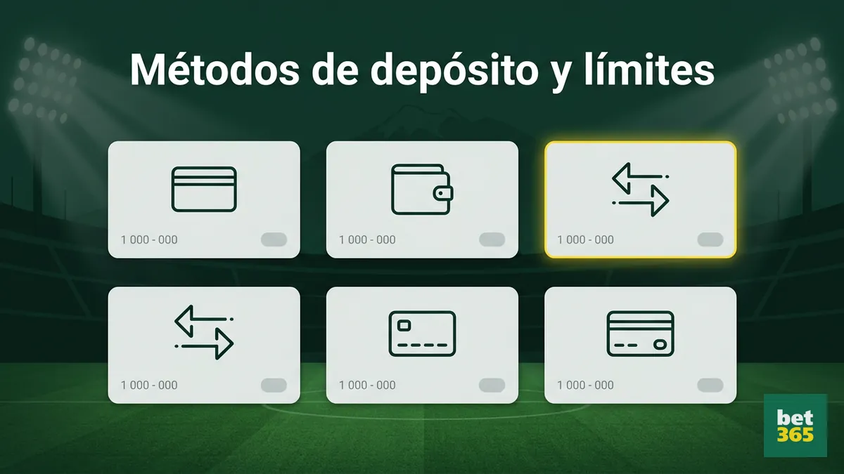 Comparación de métodos de depósito disponibles para bet365 Chile con montos mínimos y máximos