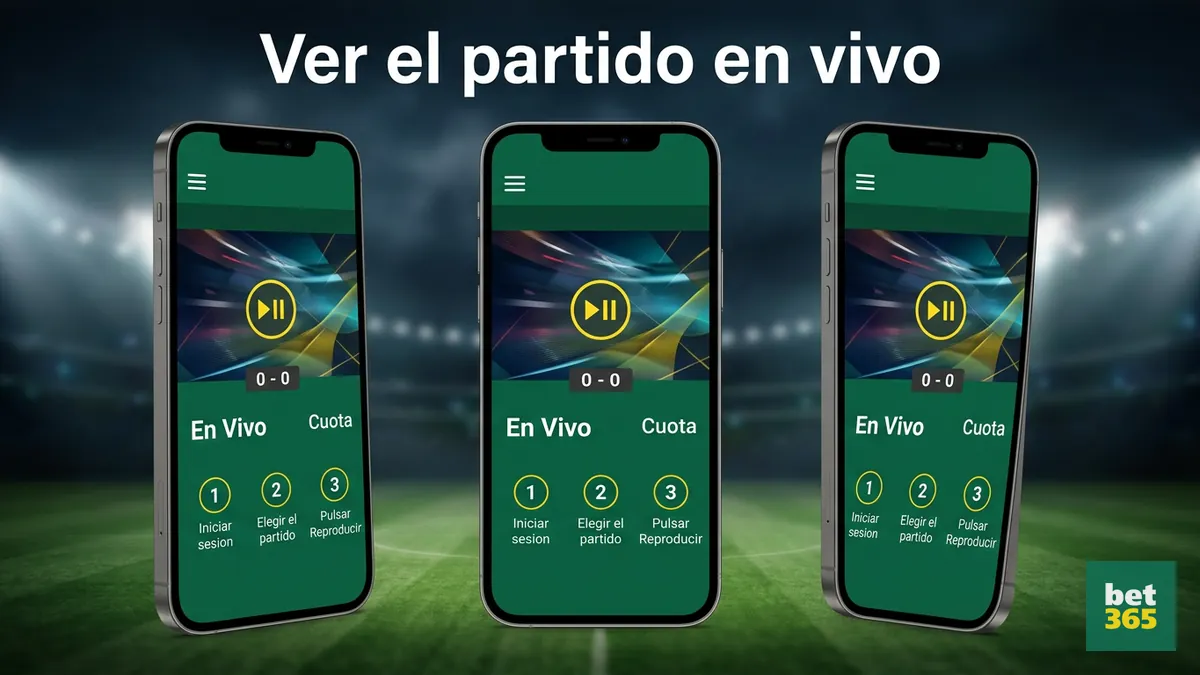 Pasos para ver streaming en vivo de deportes en bet365 Chile desde el celular