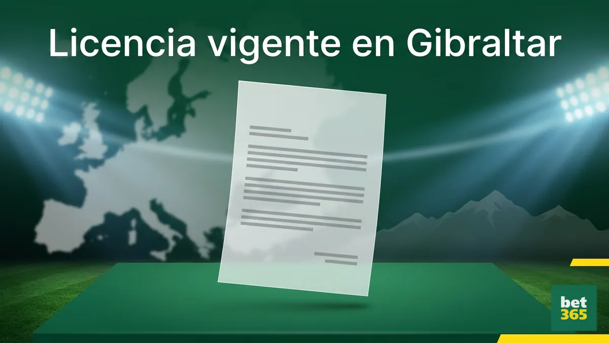 Documento de licencia oficial de bet365 aplicable a los jugadores en Chile