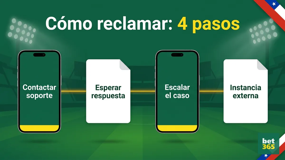Pasos oficiales para reclamar ante bet365 desde Chile hasta eCOGRA